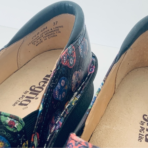 Alegria Leather Sugar Skulls Nursing Flat-form Loafer Women’s Size EU37/US 7-7.5 - Picture 5 of 16